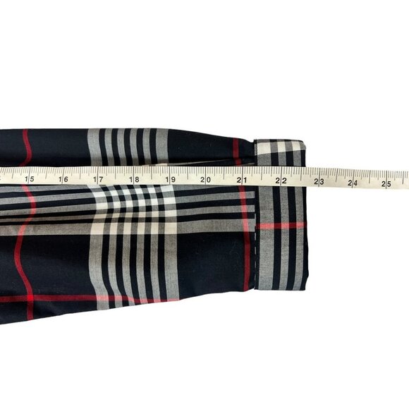 Gold Label Investments Women's Black Plaid Buttoned Down Top - Picture 5 of 6